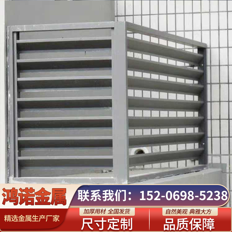 锌钢百叶窗空调格栅通风口厂房防雨百叶窗铝合金百叶窗厂家直销