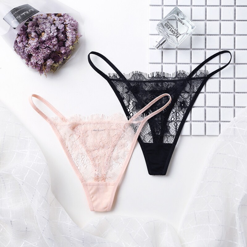 T内裤睫毛蕾丝细带法式透明镂空骚棉档性感女丁字裤在类目 女士内衣/男士内衣/家居服, 内裤中 - 来自Buy2taobao.com提供专业的淘宝代购服务
