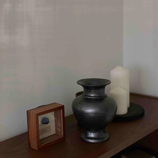 几多黑陶藏区传统黑陶锥形花瓶花器