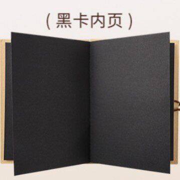 风琴折叠小相册本空白封面复古牛皮纸手工成长纪念册创意礼物