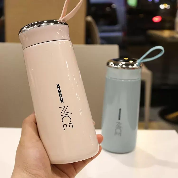 高档男女士情侣简约韩版便携喝茶杯学生车载礼品杯子