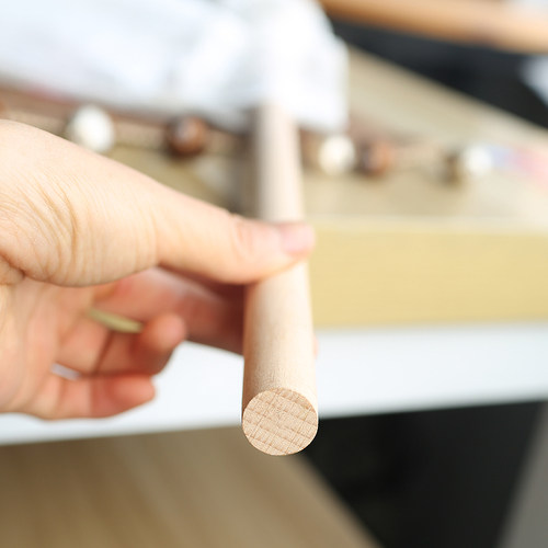 圆杆北欧实木杆窗帘杆挂帘门帘杆