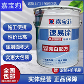 嘉宝莉速易涂内墙乳胶漆环保净味家用墙面漆自刷油漆涂料白色24KG