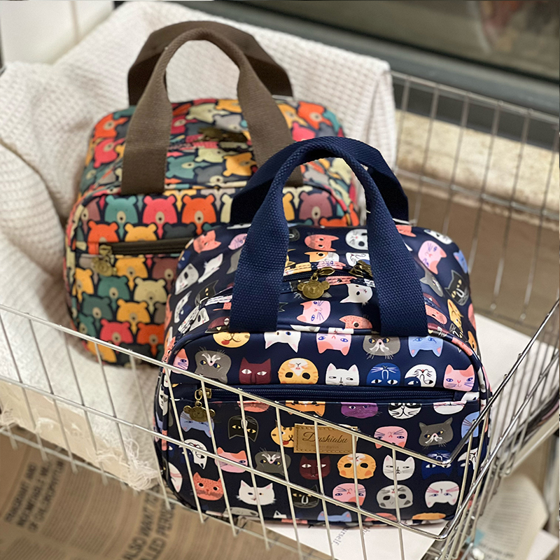 时尚保温饭盒袋学生便当包