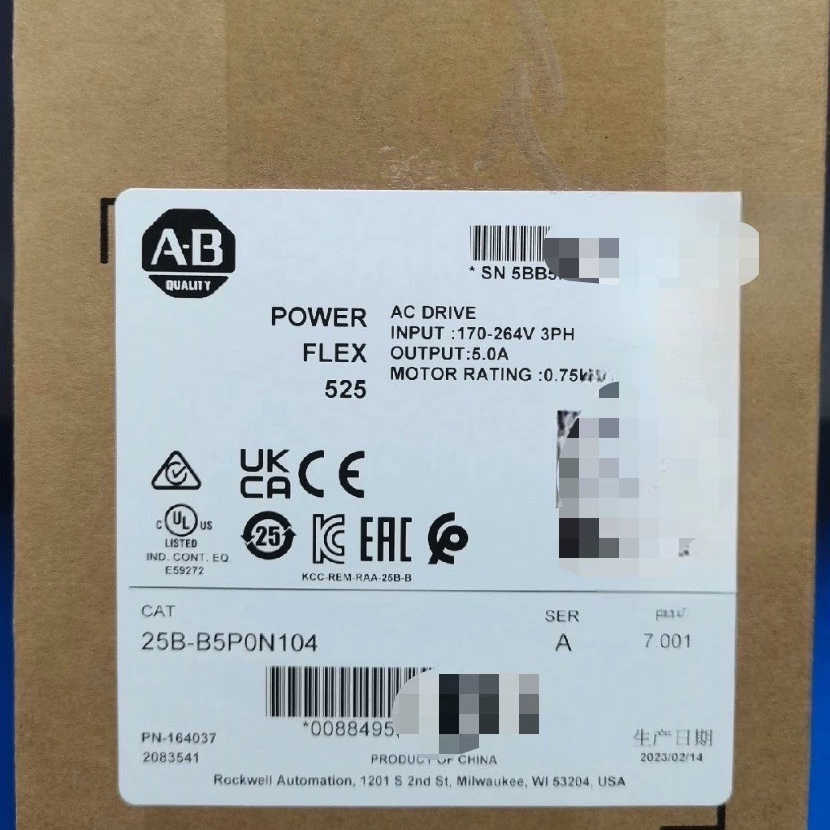 25B-B5P0N104 交流变频器1.0HP(0.75kW