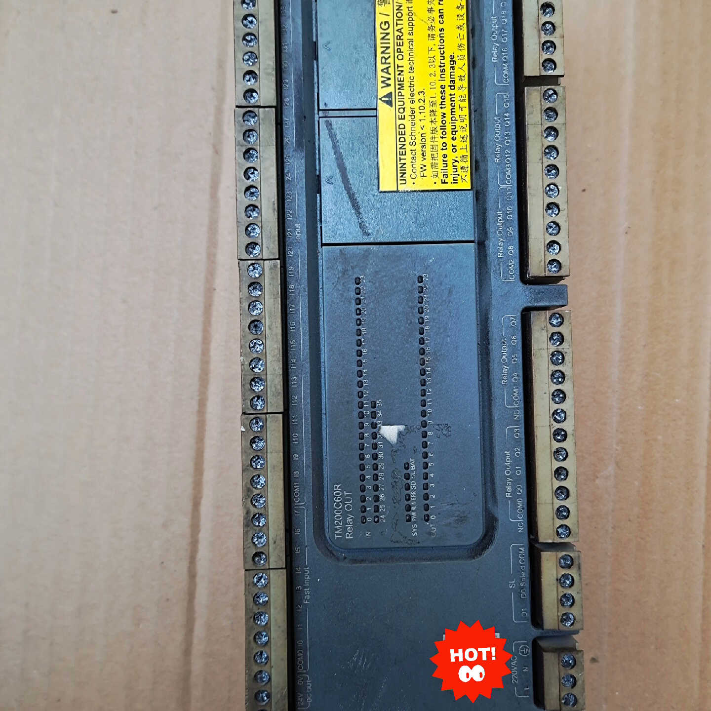 PLC控制器TM200C60R拆机，