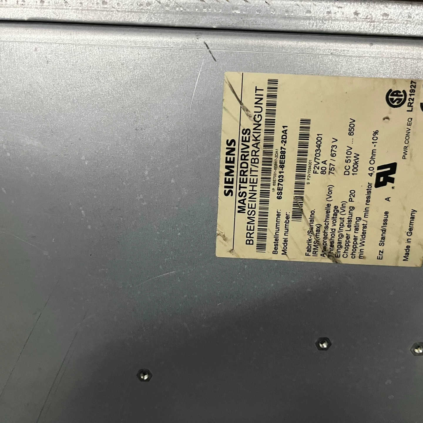 6SE7031-8EB87-2DA1 需要的议价