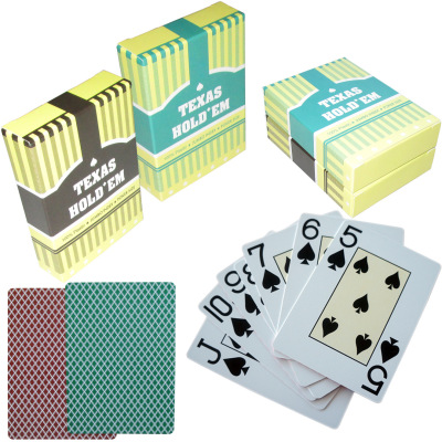 texas hold'em德州大字塑料厂现货供应 磨砂处理pvc扑克