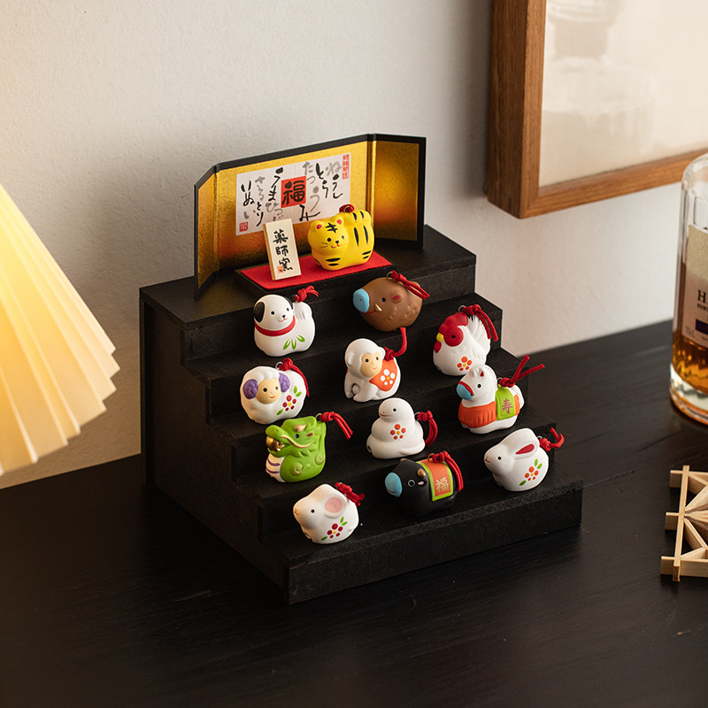 同合日本进口药师窑十二生肖可爱摆件日式桌面装饰品乔迁新年礼物,家居饰品,装饰摆件,淘宝优惠券,粉丝福利购,淘宝优惠卷