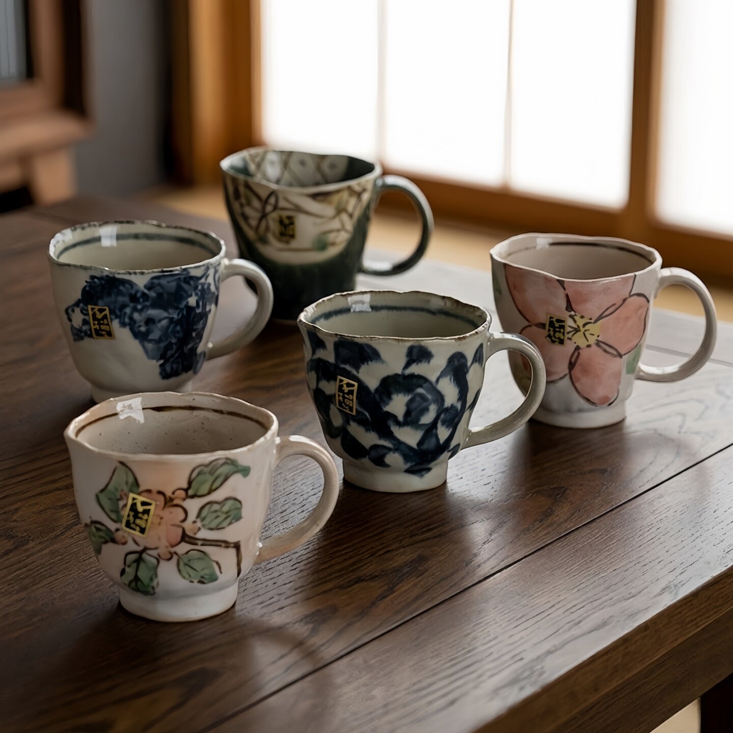 同合日本进口日式复古手工咖啡杯高颜值情侣下午茶马克杯陶瓷茶杯
