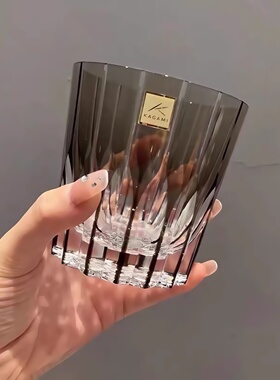 正品Kagami星芒杯日本进口江户切子威士忌酒杯子高档洋酒杯高颜值