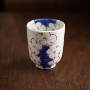 同合进口滨陶花雅清池陶瓷茶杯日式手绘釉下彩杯子高颜值耐热茶杯