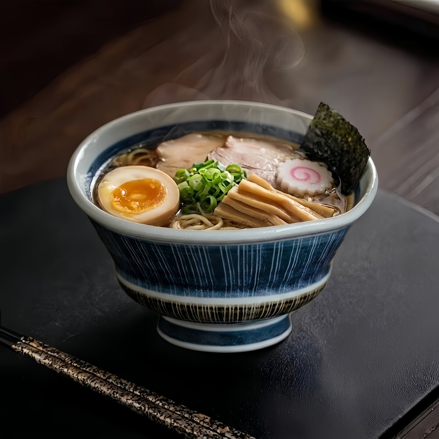 日本进口釉下彩手工陶瓷大面碗