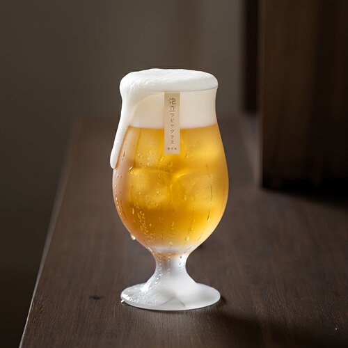 日本进口磨砂玻璃日式简约啤酒杯