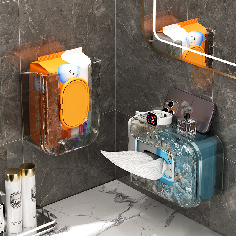 湿巾收纳盒无痕壁挂随取随用