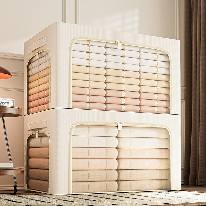 折叠布艺收纳箱大容量加粗钢架