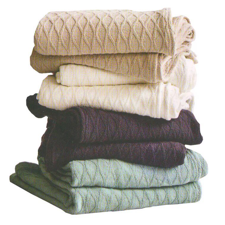 外贸出口北欧沙发床棉复古毛毯