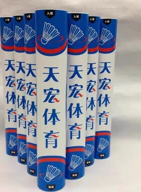 天宏羽毛球耐打训练球专业比赛球学生俱乐部球12只装羽毛球特惠球
