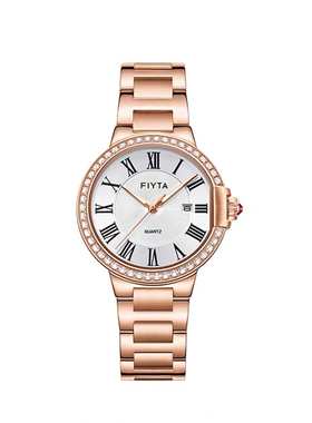 新款飞亚达卡农系列休闲时尚夜光石英表情侣简约日历防水表803001