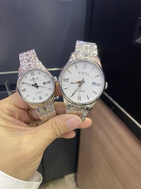 飞亚达经典系列自动机械男女表情侣对表简约时尚钢带防水802083