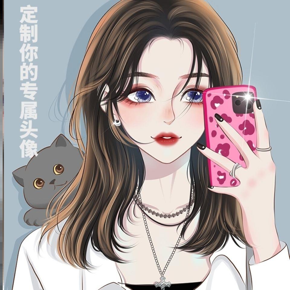 手绘头像定制作漫画动漫q版情侣转卡通人物形象设计闺蜜画像约稿