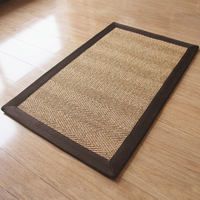 Cezanne American-style straw woven sisal carpet, Nordic living room coffee table, entrance hall floor mat, anti-slip foot mat, door mat customization thumbnail 2