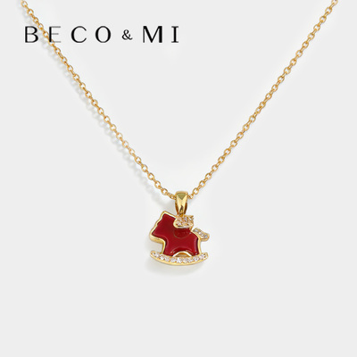 Becomi设计师【红色小马项链】