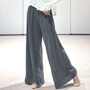 现代舞阔腿裤2026新款古典舞练功裤加厚秋冬舞蹈服成人中国舞裤子