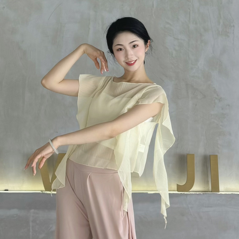 衣霓子古典舞飘逸纱衣显瘦绝绝子