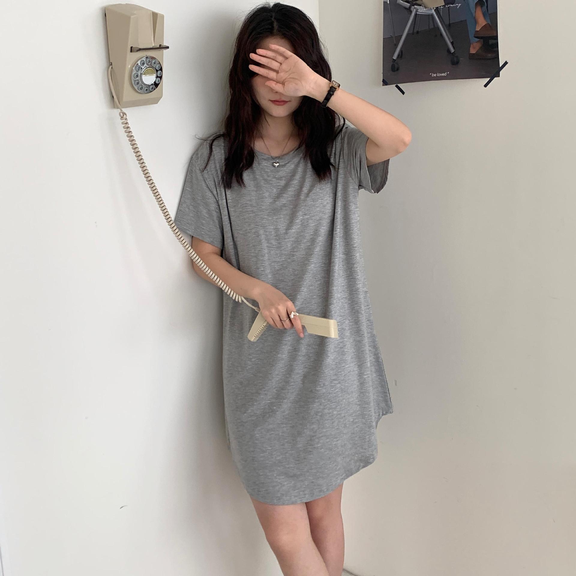莱赛尔睡衣女款睡裙女夏季2025新款带胸垫夏款家居服中长款连衣裙