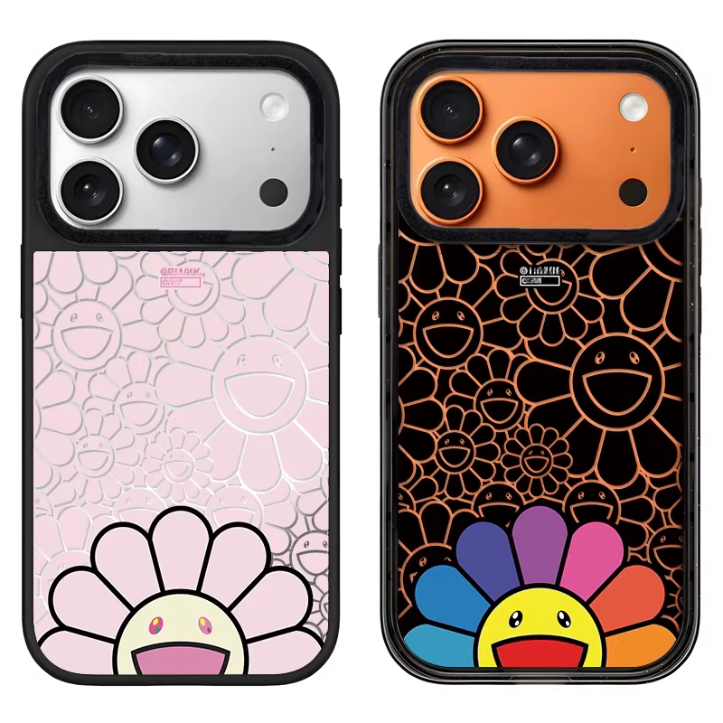 【韩国】caset1fy太阳花粉底微笑彩虹适用iphone17壳苹果17/16/15promax外壳14pro/plus磁吸Magsafe苹果13/12