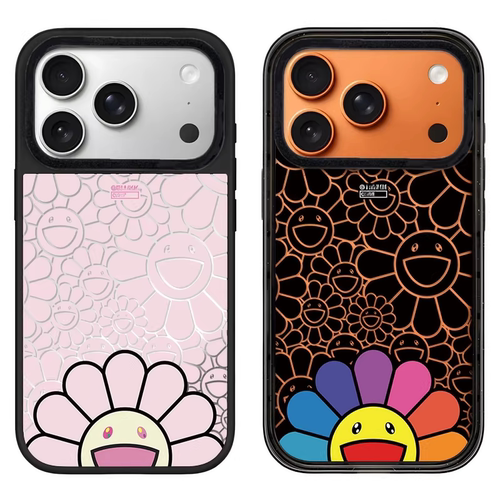 【韩国】caset1fy太阳花粉底微笑彩虹适用iphone18promax手机壳苹果17/16/15promax14/13外壳磁吸Magsafe苹果