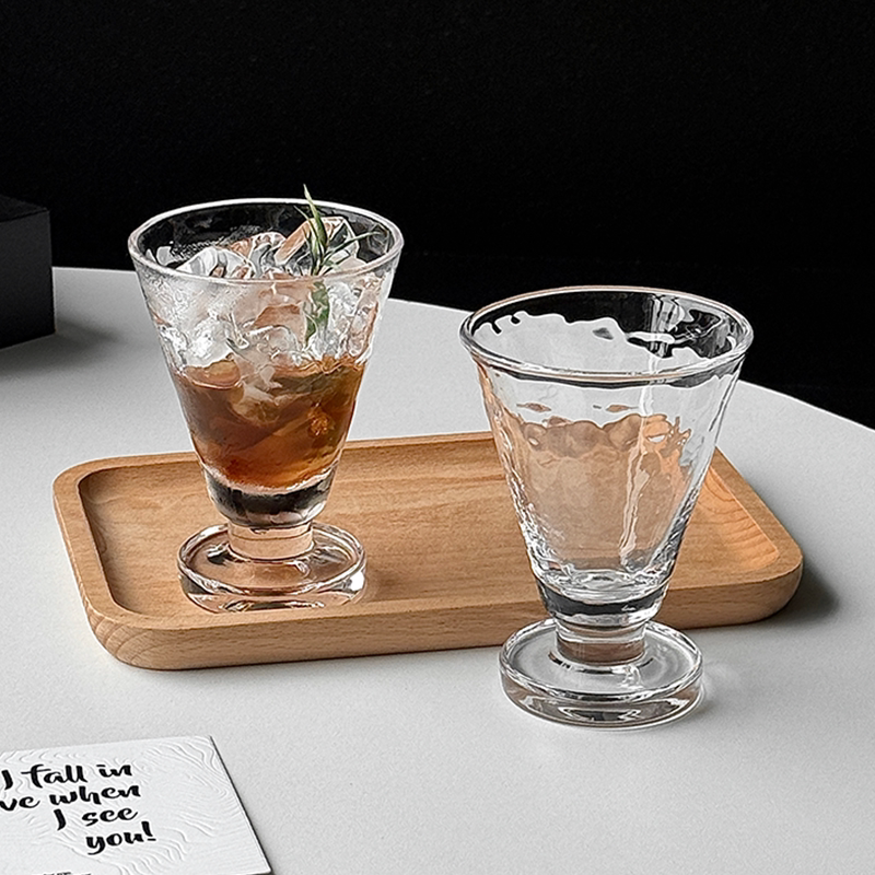 网红ins高脚玻璃冰淇淋杯