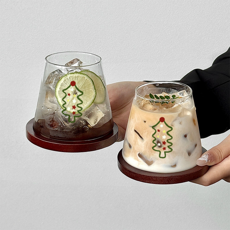 跨年玻璃杯高颜值设计感小众装饰创意简约透明果汁饮料咖啡杯子,餐饮具,玻璃杯,淘宝优惠券,粉丝福利购,淘宝优惠卷