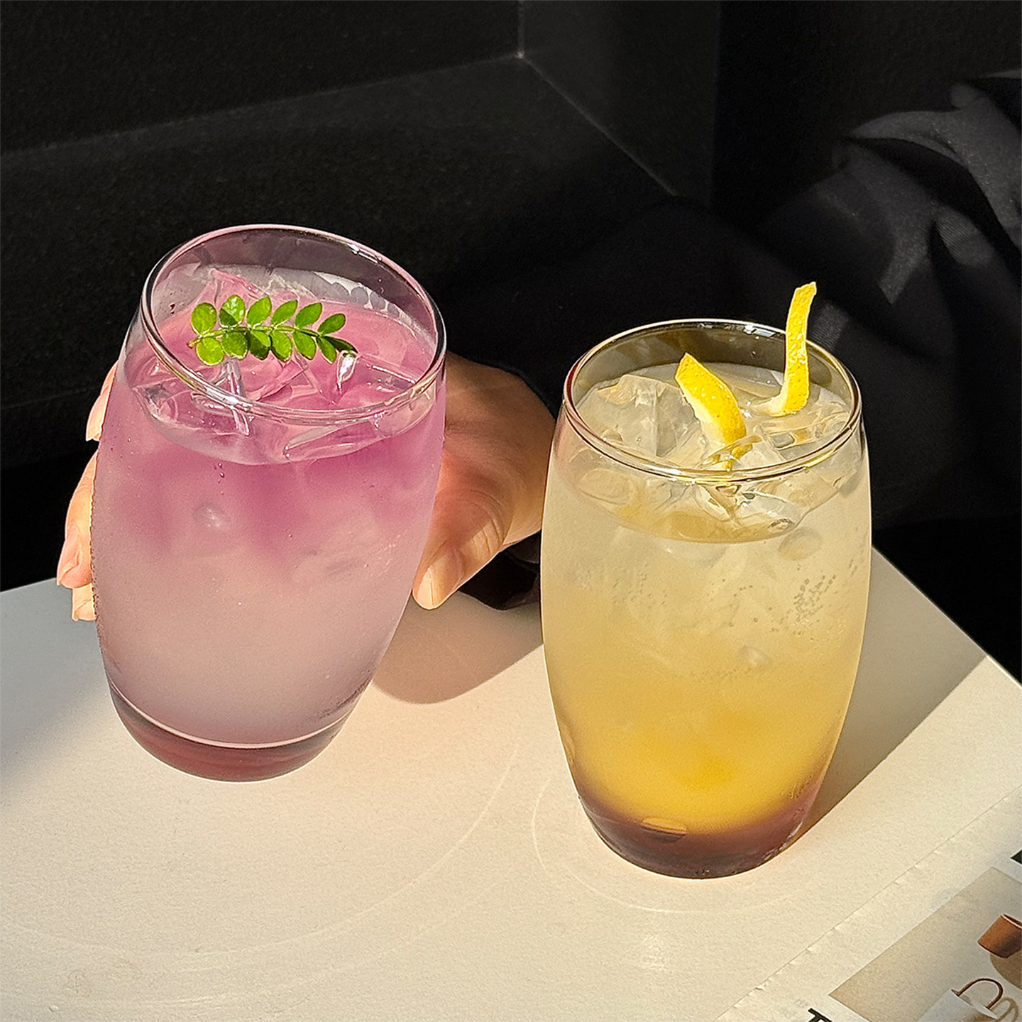 ins风高颜值玻璃杯果茶杯