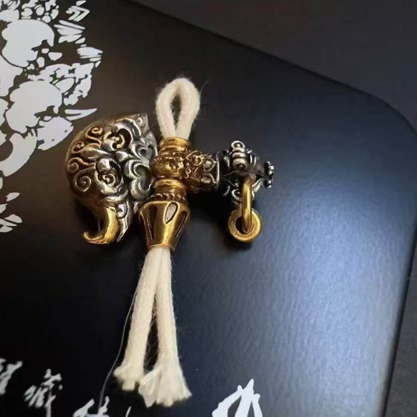 新款苏醒钺刀镀金线束隔珠DIY文玩配饰搭配椰蒂猴头手串通用