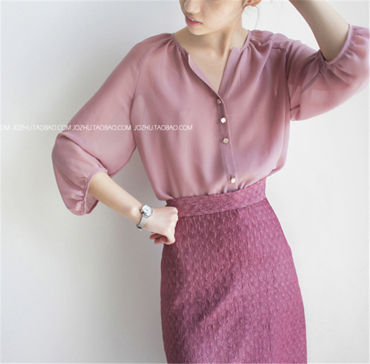 上衣喇叭袖中心吊带灯笼轻薄潮流