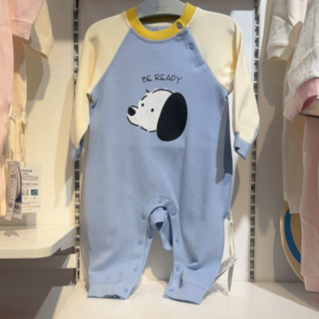 旺贝特婴儿 贪睡熊连体哈衣长袖连身衣/爬服/哈衣