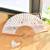 百搭风格 古风扇子折扇女式 素雅和风 中国风 送朋友生日礼物 汉服