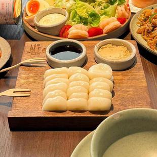 韩式年糕木托盘咖啡盘小吃盘NEED创意韩餐同款餐具高级米饭碗菜盘