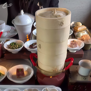 新中式意境菜蒸笼保温餐具酒店创意多层蒸笼盘子高档餐厅粤菜拼盘