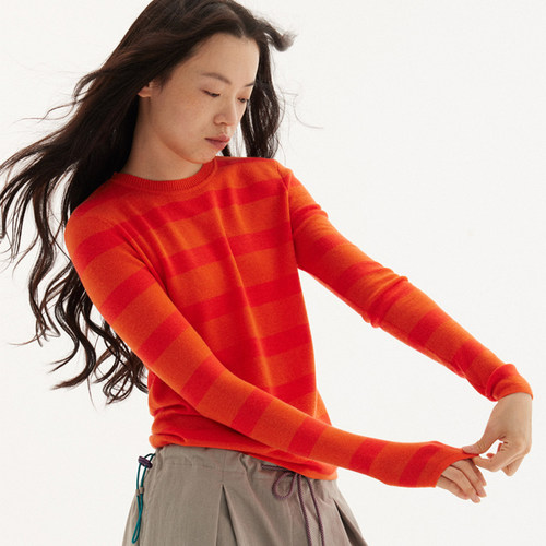 597c长袖针织毛衣女秋冬慵懒