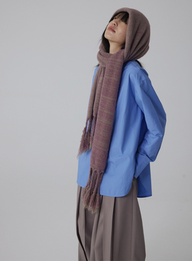 597c原创流苏围巾女加厚保暖大披肩围脖显白温暖情侣通勤百搭亲肤