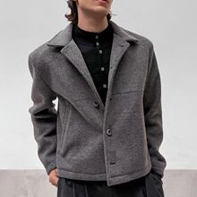 Stay the Night 朋友正肩夹克男款秋冬保暖翻领短款棉服西装外套