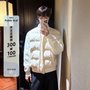 高林凡 针织和棉服马甲的偶遇设计感棉服百搭宽松休闲男女同款