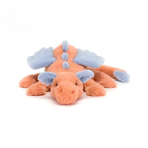 英国jellycat柿色雪龙毛绒玩具柔软儿童柿子龙玩偶柔软宝宝礼物