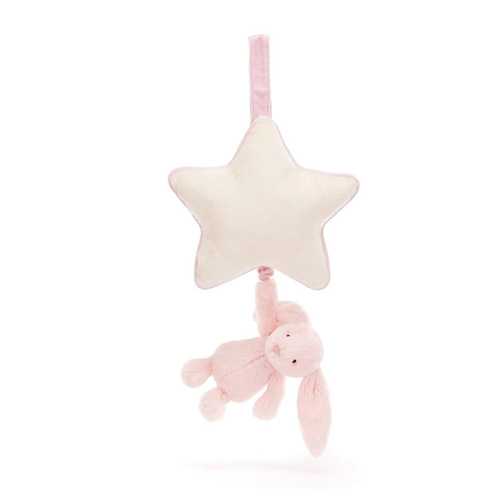 英国Jellycat安抚音乐拉铃邦尼兔拉铃正品代购粉色兔满月生日礼物
