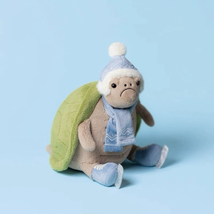 英国jellycat蒂米乌龟滑冰装毛绒玩具娃娃公仔礼物2025圣诞新品