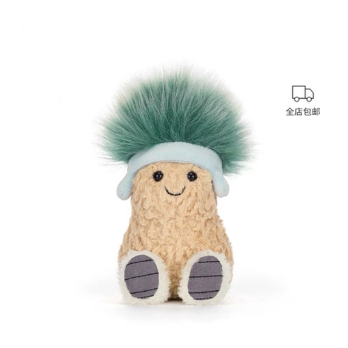 英国jellycat趣味滑雪后派对花生毛绒玩具玩偶礼物2025圣诞新品