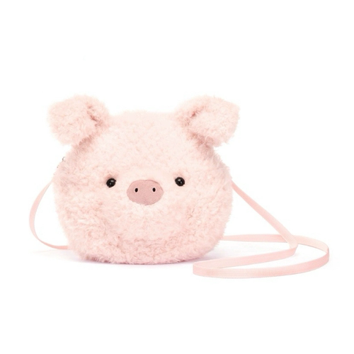 英国jellycat小猪包包斜挎包小包腰包毛绒玩具玩偶公仔生日礼物
